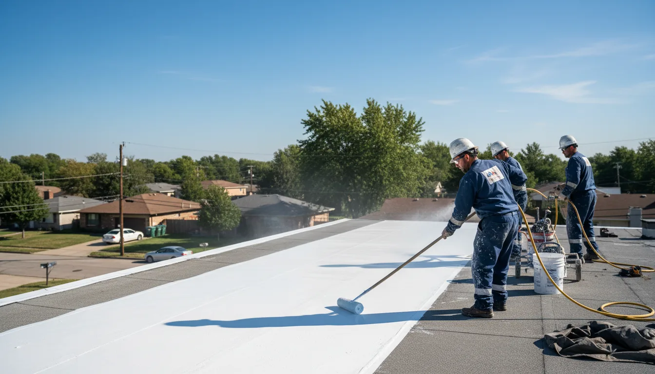 Commercial roof coating in Lawn, TX near me